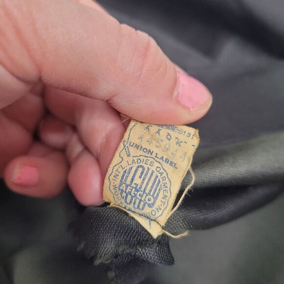 VINTAGE 50s dress Suzy Perette black sleeveless pleated fit and flare pinup XS - Picture 9 of 16